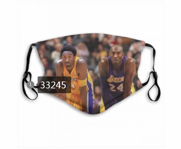 2021 NBA Los Angeles Lakers #24 kobe bryant 33245 Dust mask with filter